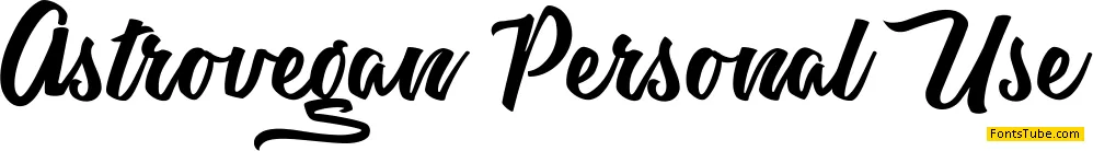Astrovegan Personal Use Font