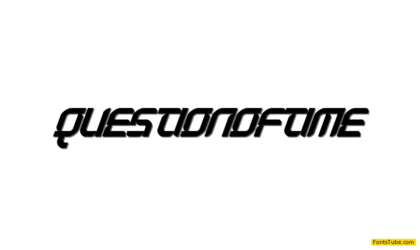 Question of time Font Family