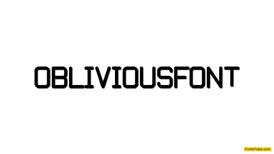 Oblivious font Font