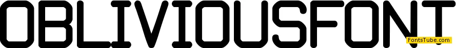 Oblivious font Font