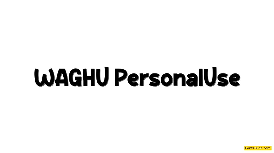 WAGHU Font