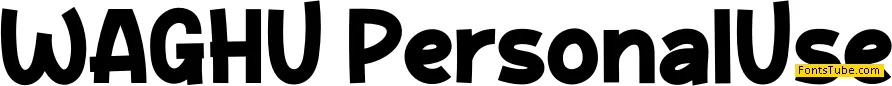 WAGHU Font