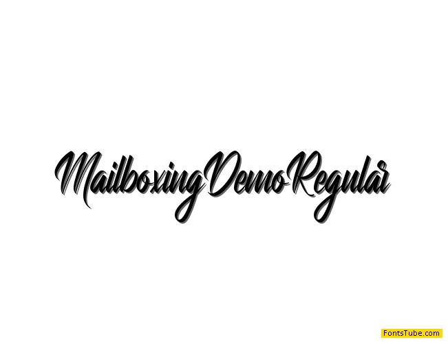 Mailboxing Demo Font