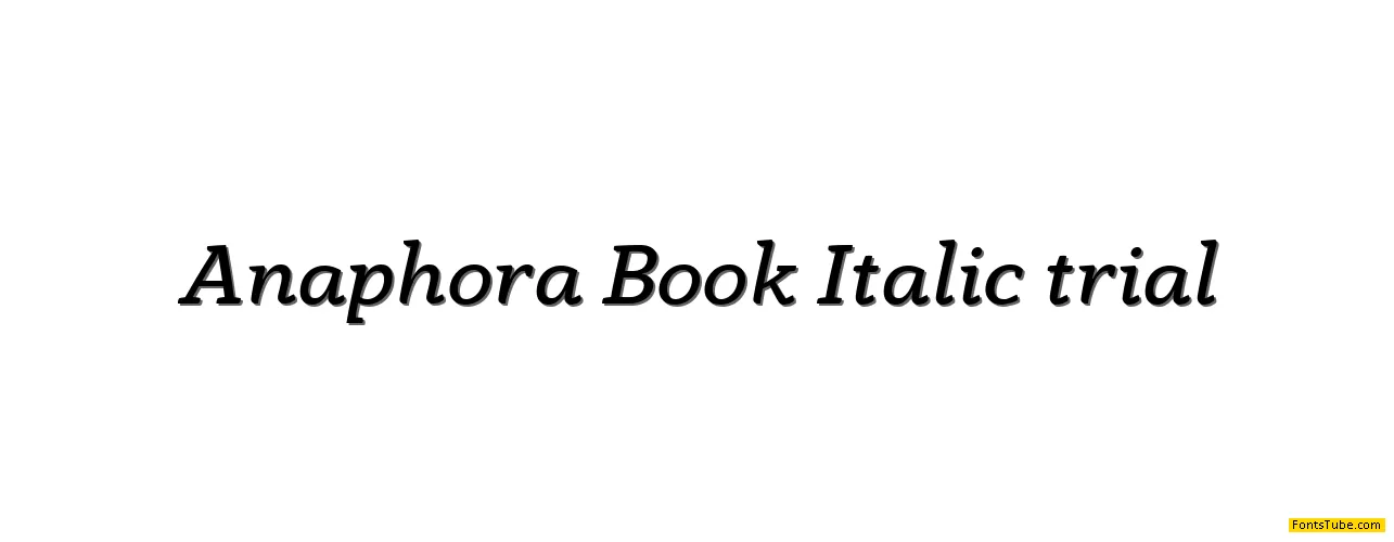 Anaphora Font Family