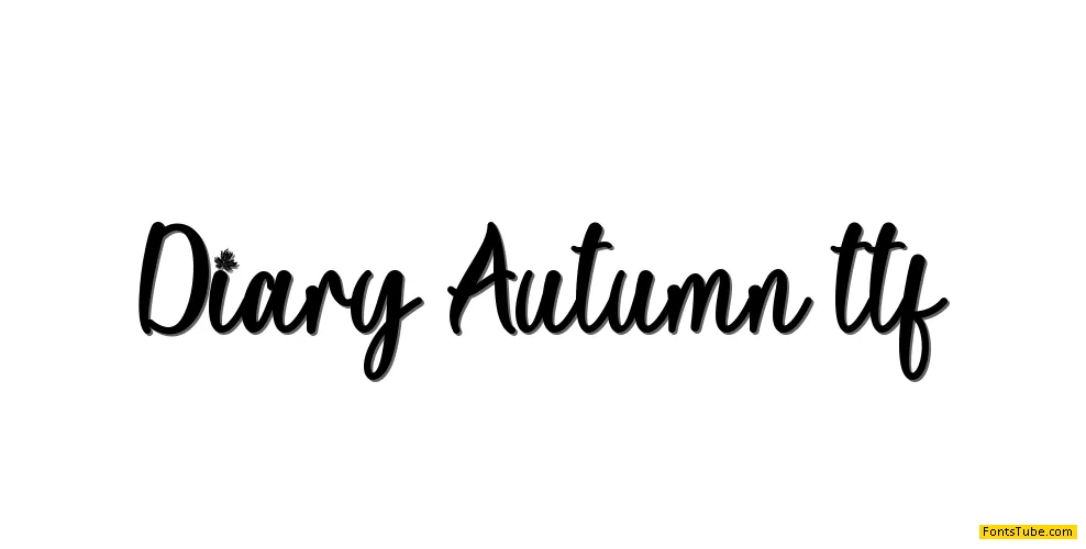 Diary Autumn Font