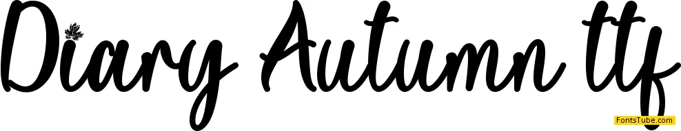 Diary Autumn Font
