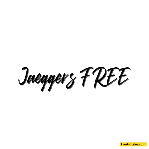Jaeggers FREE Font