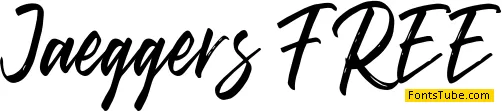 Jaeggers FREE Font
