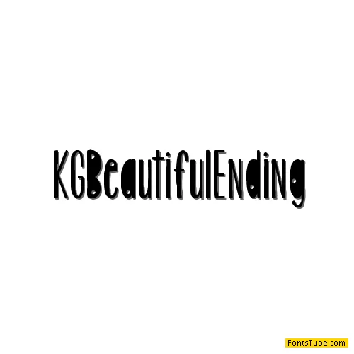 KG Beautiful Ending Font