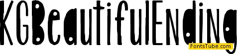 KG Beautiful Ending Font