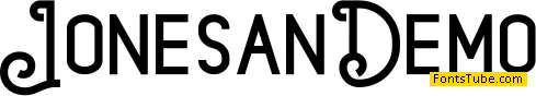 JonesanDemo Font