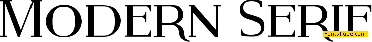 Modern Serif Font Family