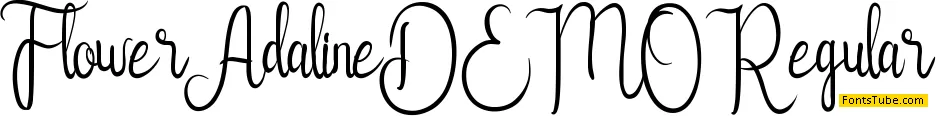 Flower Adaline DEMO Font