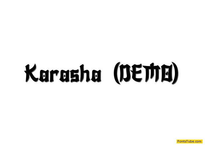 KARASHA Font