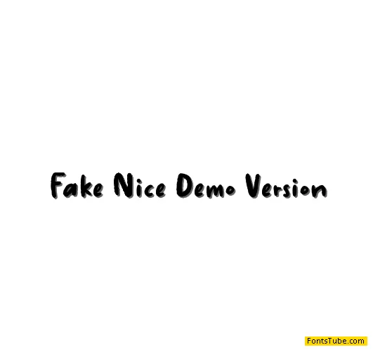 Fake Nice Demo Version Font