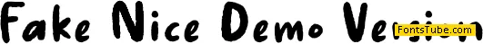 Fake Nice Demo Version Font