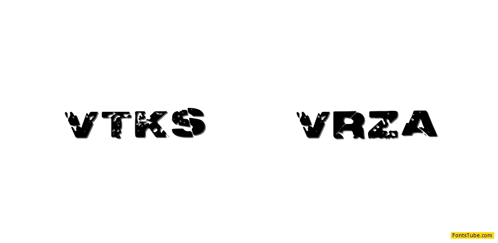 Vtks 785 VRZA Font