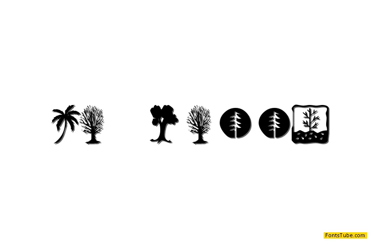KR Trees Font