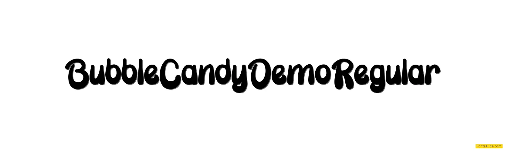 Bubble Candy Demo Font