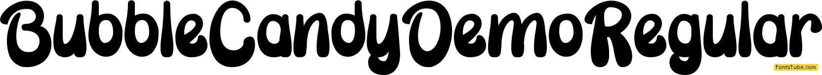 Bubble Candy Demo Font