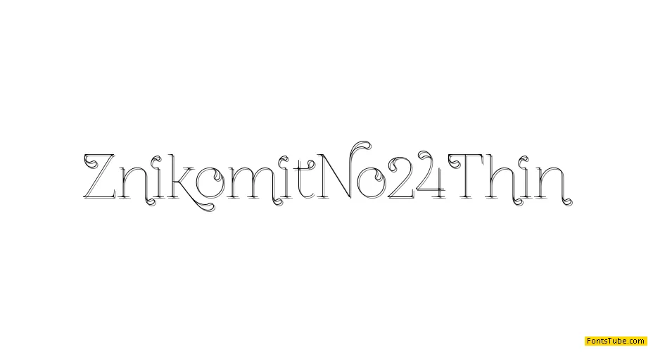 ZnikomitNo24 Font Family