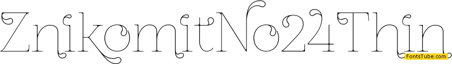 ZnikomitNo24 Font Family