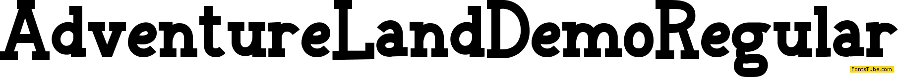 Adventure Land Demo Font