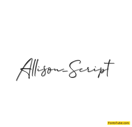 Allison Script Font