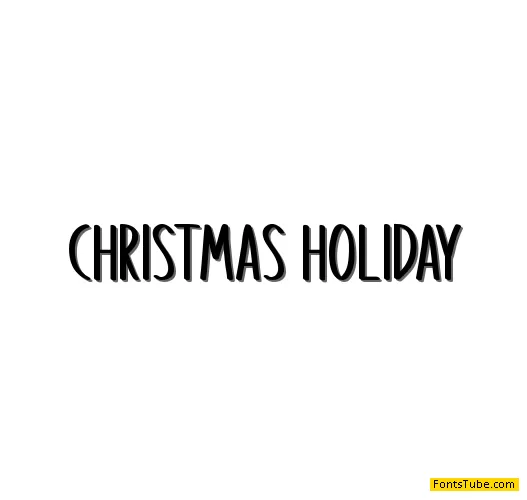 Christmas Holiday Font