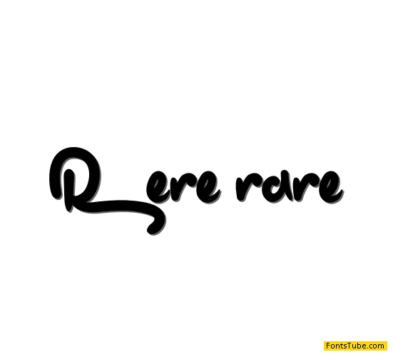 Rere-rare Font