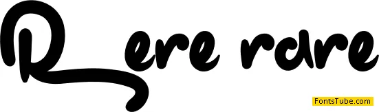 Rere-rare Font