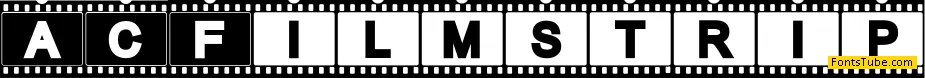 AC Filmstrip Font