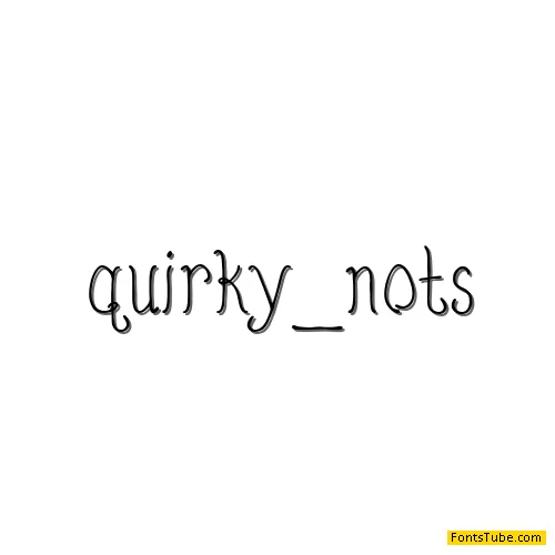 Quirky Nots Font