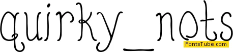 Quirky Nots Font