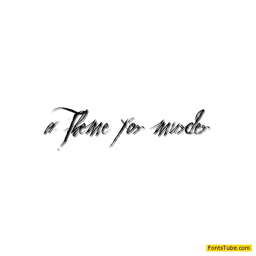 a Theme for murder Font