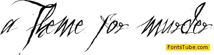 a Theme for murder Font