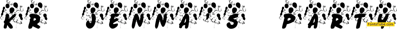KR Jenna's Party Font
