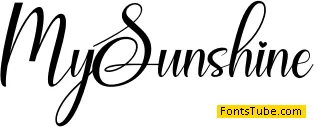 My Sunshine Font
