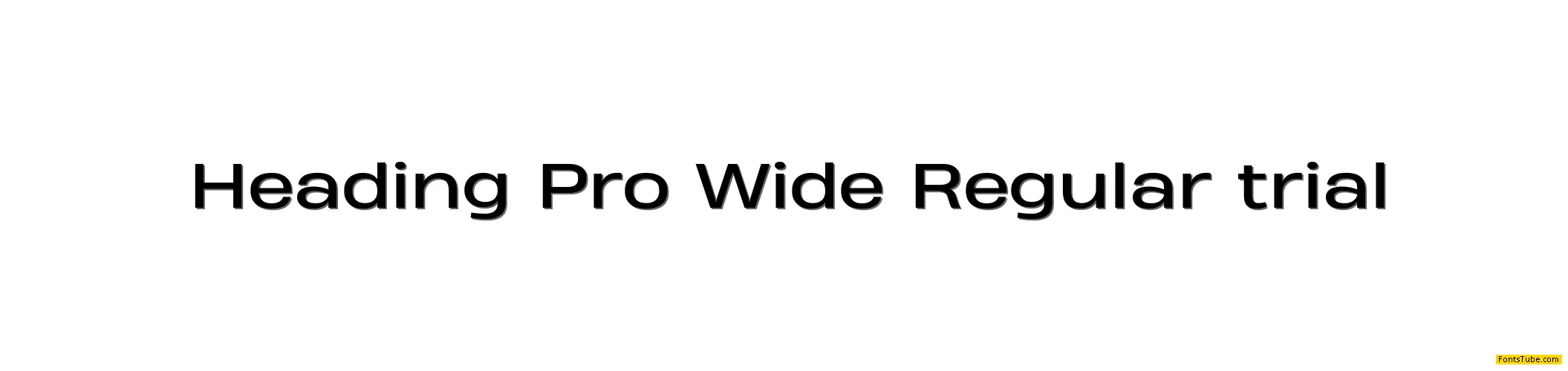 Heading Pro Wide Trial Font Family