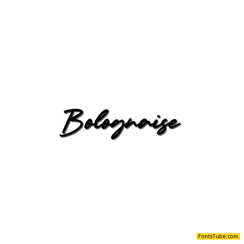 Bolognaise Font