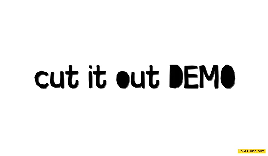 Cut it out DEMO Font