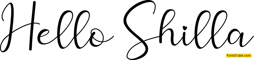 Hello Shilla Font