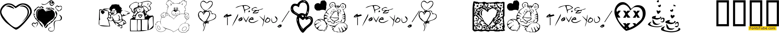 KR Valentine Dings 2002 Font