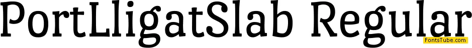 Port Lligat Slab Font