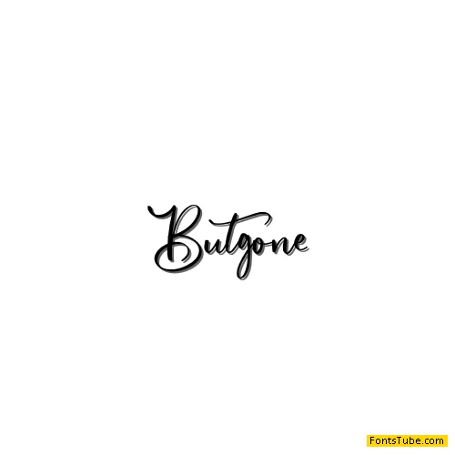 Butgone Font