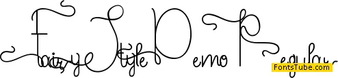 Fairy Style Demo Font
