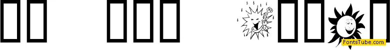 KR Sun Dings Font