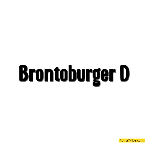 Brontoburger Font