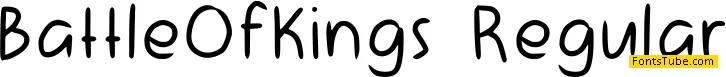 Battle Of Kings Font