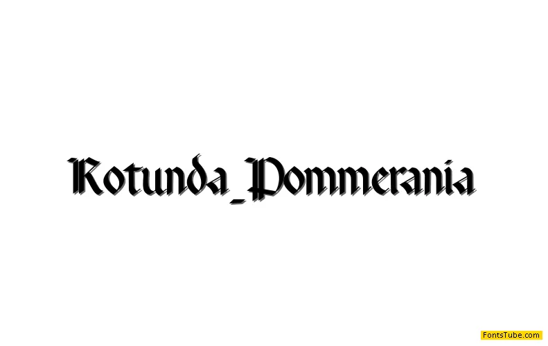 Rotunda Pommerania Font